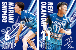 選手ステッカー